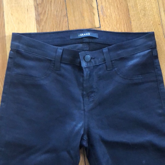 J Brand leather link super skinny jeans - Picture 3 of 5